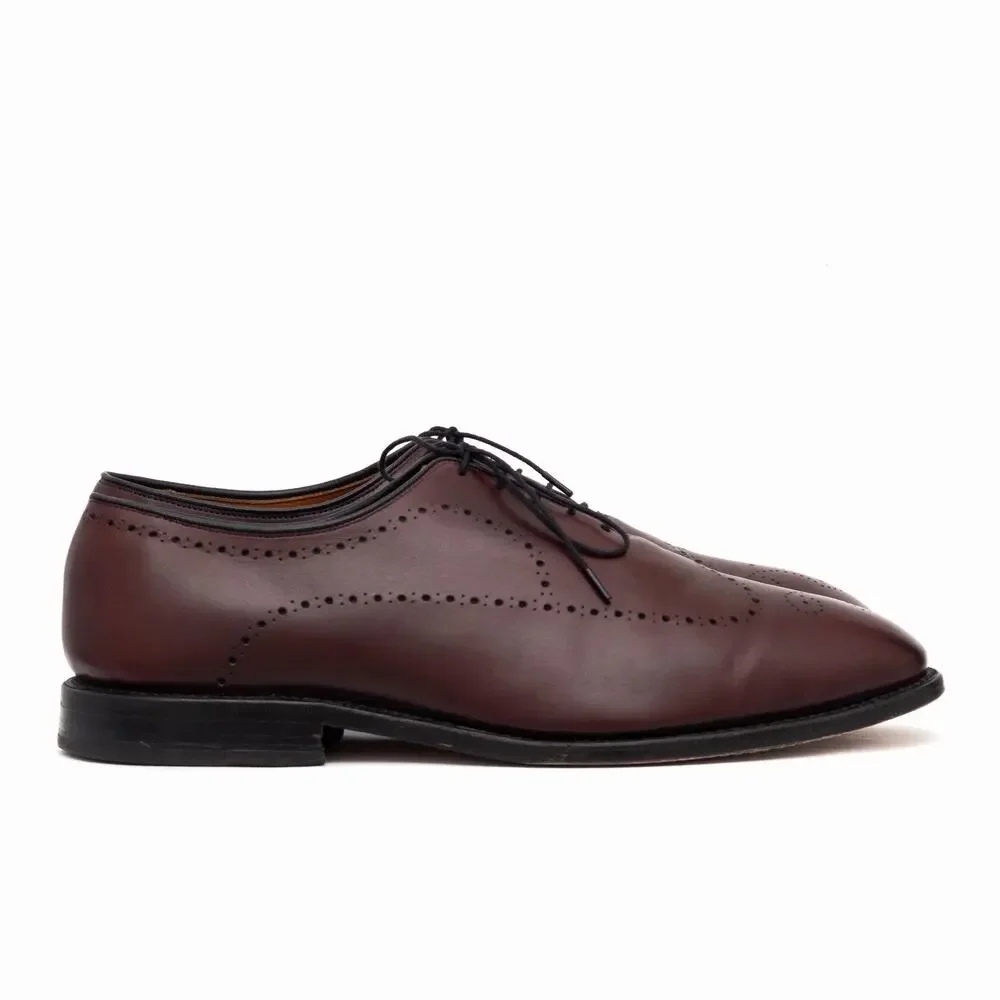 $495 Allen Edmonds Fairfax Burgundy Leather Oxford Dress Shoes — US 10 EEE